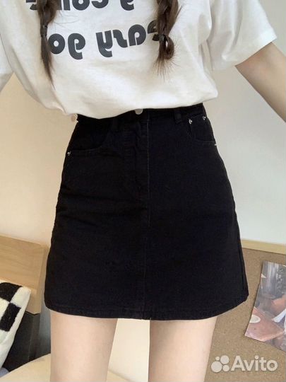 Джинсовая юбка uniqlo