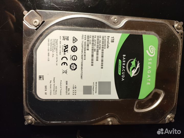 Жесткий диск Seagate 1тб SATA lll