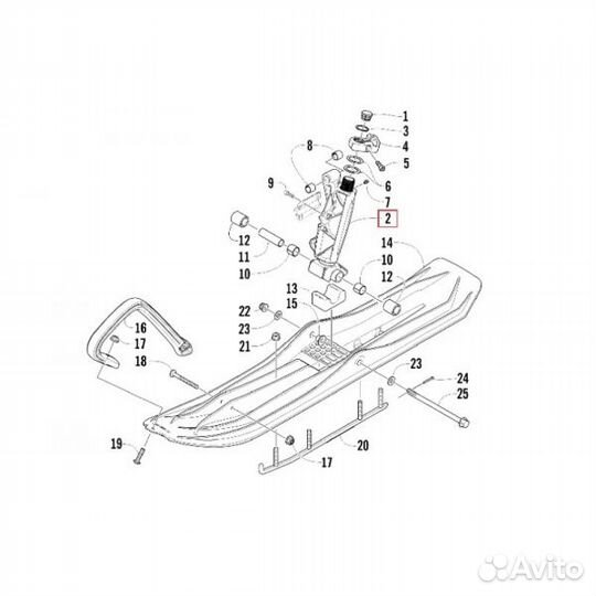Кулак поворотный Arctic Cat 2703-452/ 2703-453