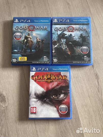 Игра для приставки ps4 ps5 good of war 3 и 4