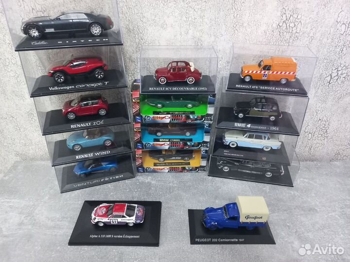 Модели Машин 1:43 Altaya Norev IXO Atlas и др