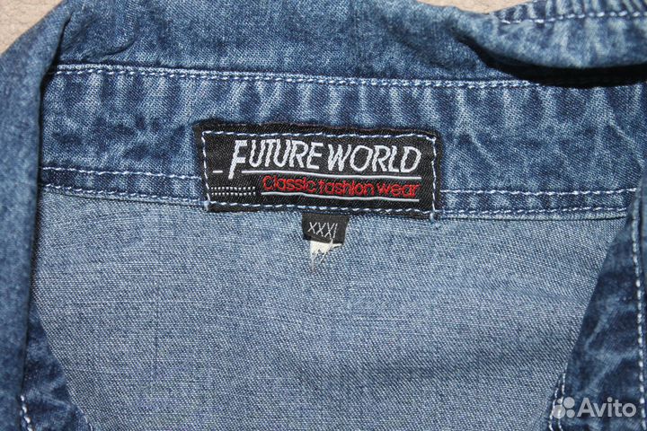 Рубаха джинсовая 52-54 размер