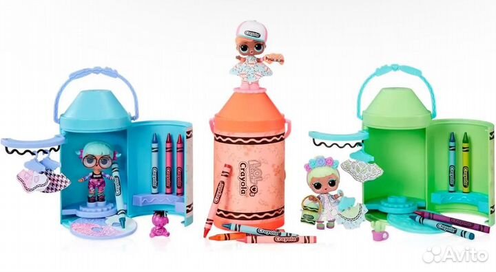 Кукла лол в карандаше крайола
