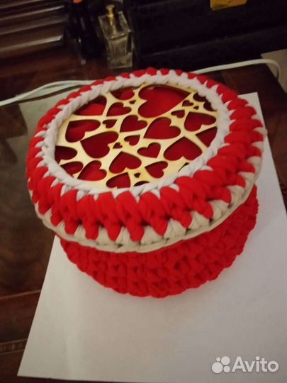 Корзинки ручной работы из трикотажной пряжи