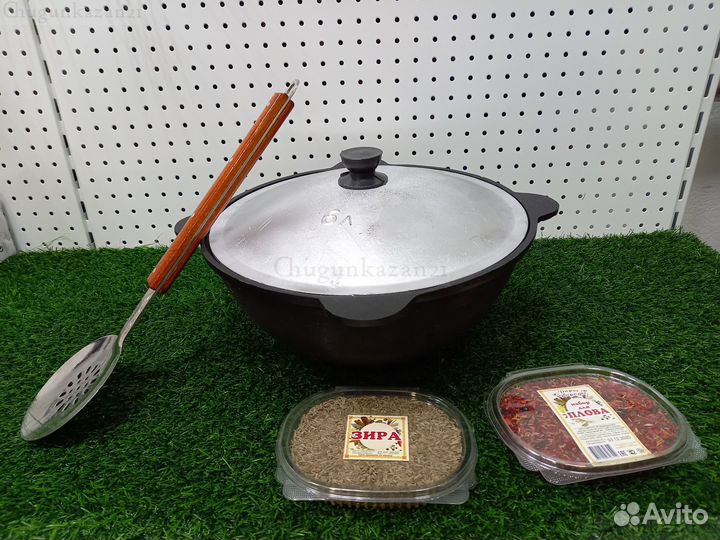 Казан чугунный и печь