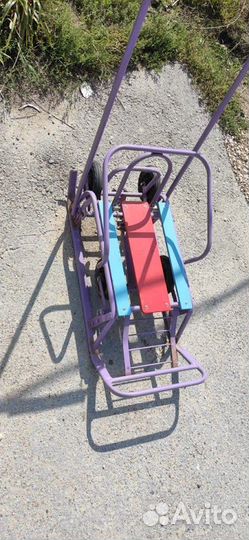 Детские санки на колесах