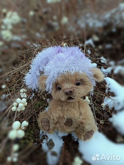 Мягкая игрушка мишка-тедди Ежевичка