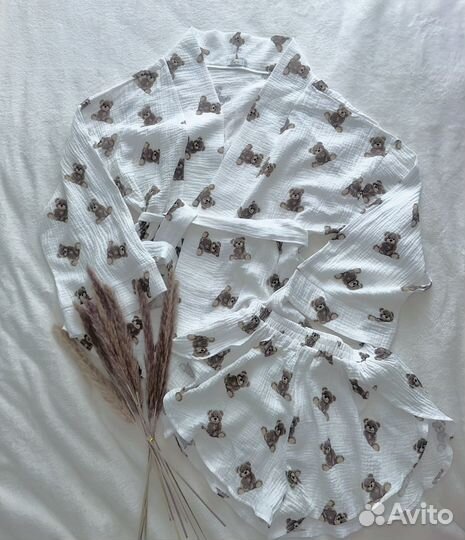 Муслиновая пижама женская 44-46