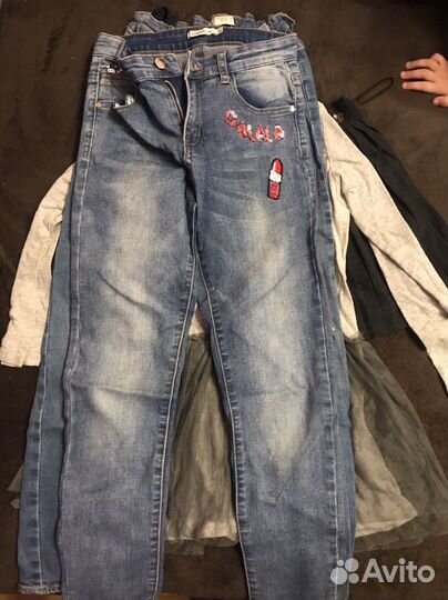 Вещи пакетом на девочку 128 134 140