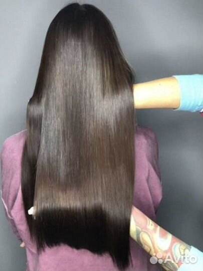 Кератиновое выпрямление волос