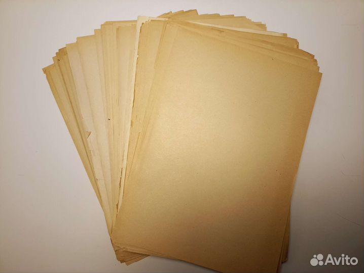 Бумага старинная писчая, мелованная, миллиметровая