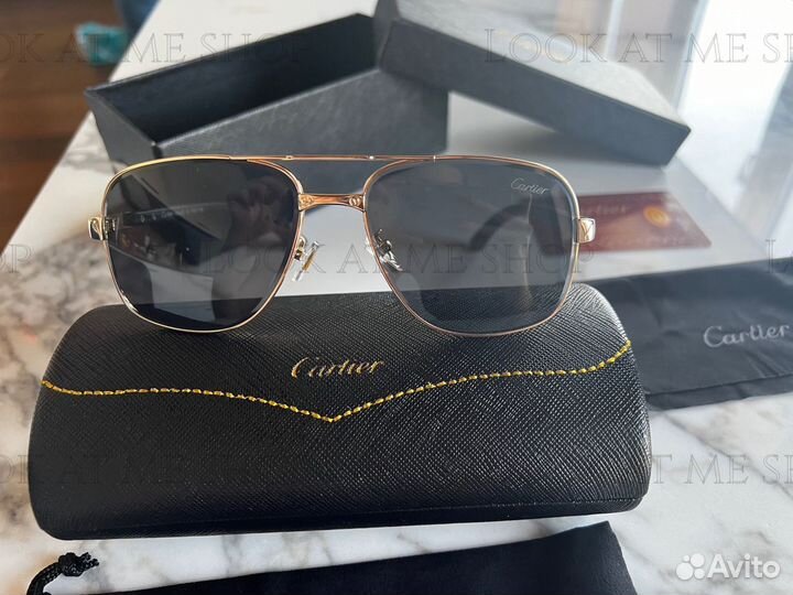 Cartier мужские солнцезащитные очки