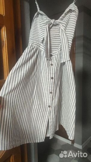 Платье-сарафан лён(хлопок)