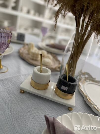 Мраморные солонки