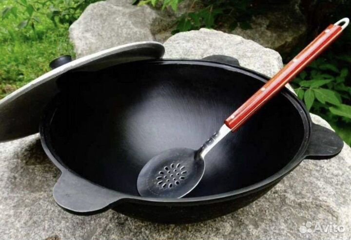 Кaзан чyгунный 12лит с печкой