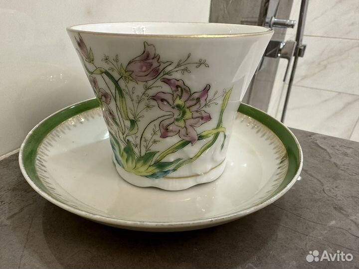 Чайная пара гарднер антиквариат
