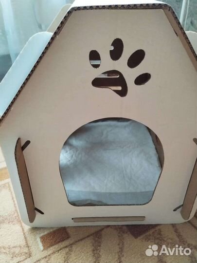 Домик для кошки/щенка (картонный)