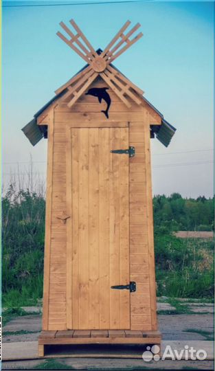Дачный туалет деревянный BKR