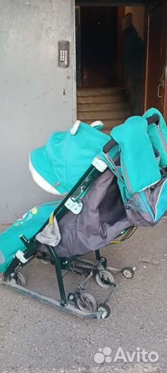 Детские санки с колесами