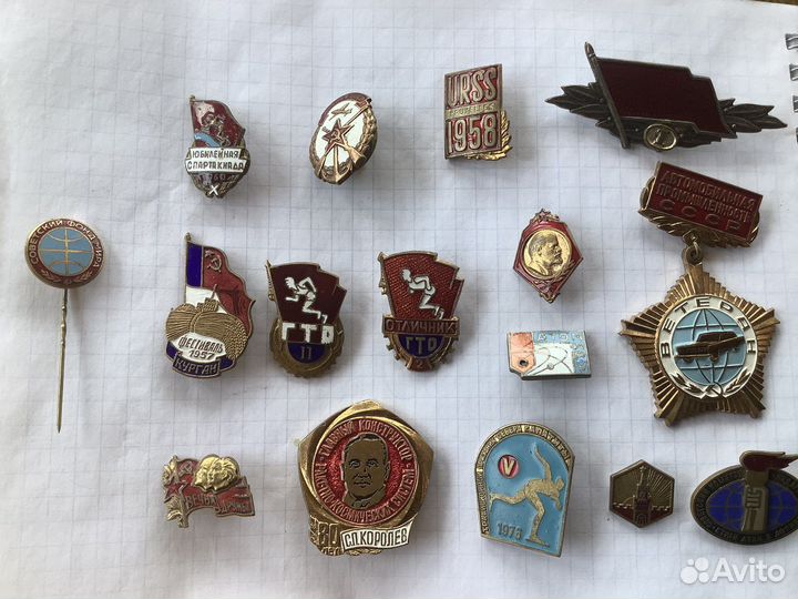 Набор значков СССР. Все тяжелые. 16 шт