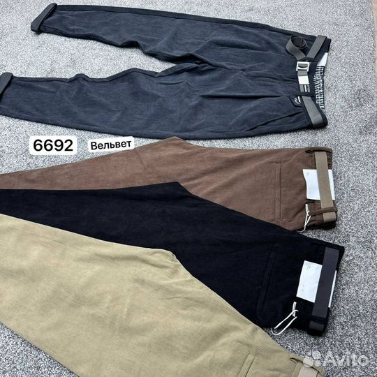 Брюки бананы вельветовые полуклассика