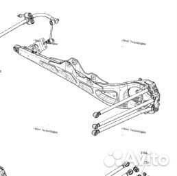 Рычаг продольный правый BRP CAN-AM maverick X3 sma