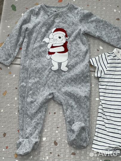 Кобминезоны, песочники, боди h&m 62р