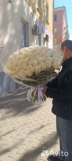 Букет из 101 розы. Цветы с доставкой