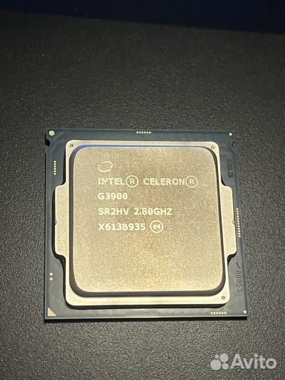 Процессор intel celeron G3900