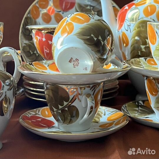 Кофейный сервиз лфз. «Щедрая осень» СССР