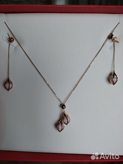 Комплект украшений из серебра