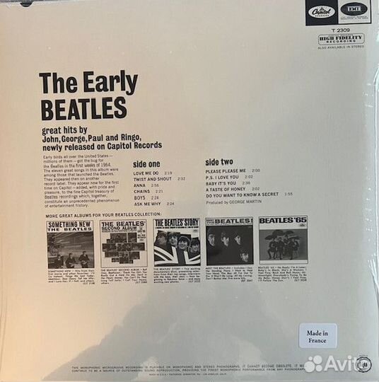 Винил The Beatles – The Early Beatles