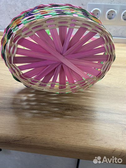 Корзина плетеная декоративная
