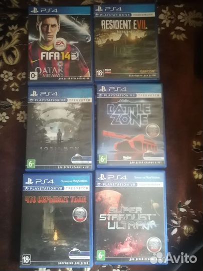 Игры для ps4 и vr пересылки нет