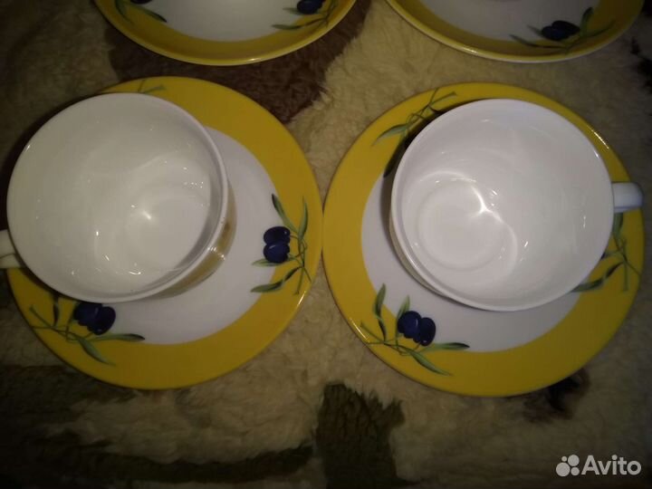 Чашка с блюдцем для кофе