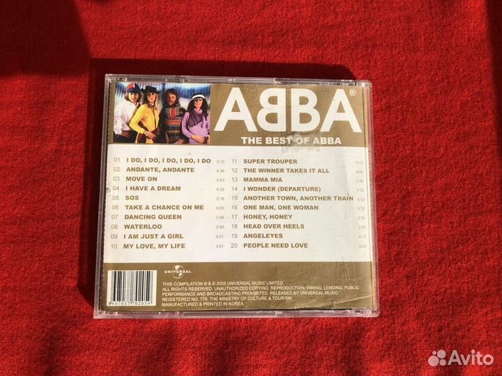 CD музыка: abba The best of abba. 2005 г