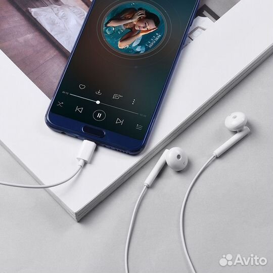 Наушники Type-C Hoco «L10 Acoustic» с микрофоном