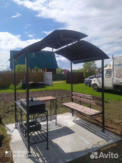 Мангал с крышей