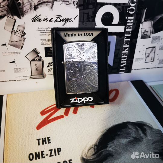 Зажигалка Zippo Armor Polish Chrome Оригинал