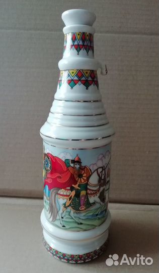 Штоф со стопками (6 шт.) фарфор