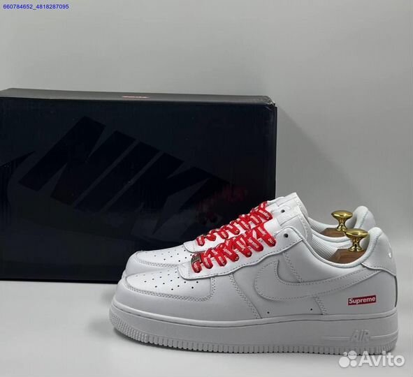 Кроссовки Nike Air Force 1 Low & Supreme (Арт.19982)