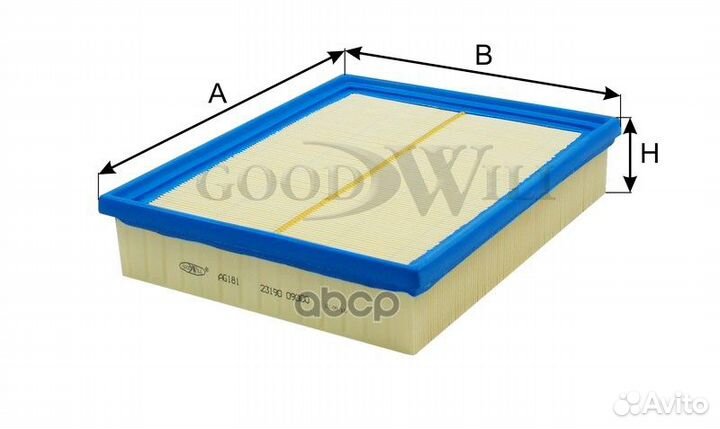 Фильтр воздушный AG181 Goodwill