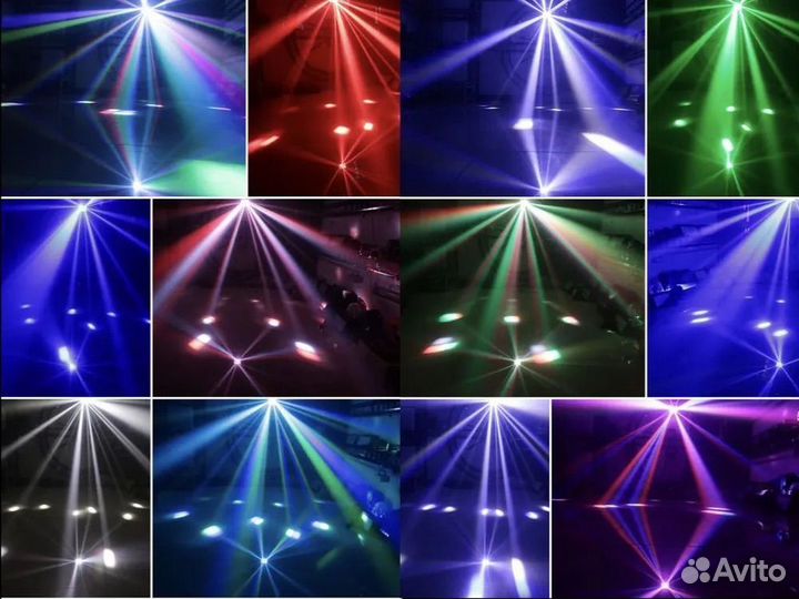 Светомузыка бабочка 4 в 1 Derby Led Bar