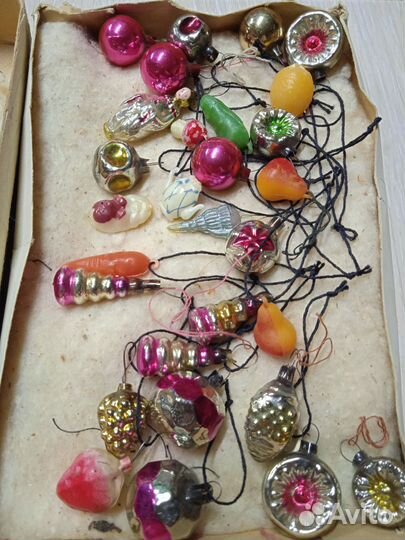 Елочные игрушки СССР набор малютка