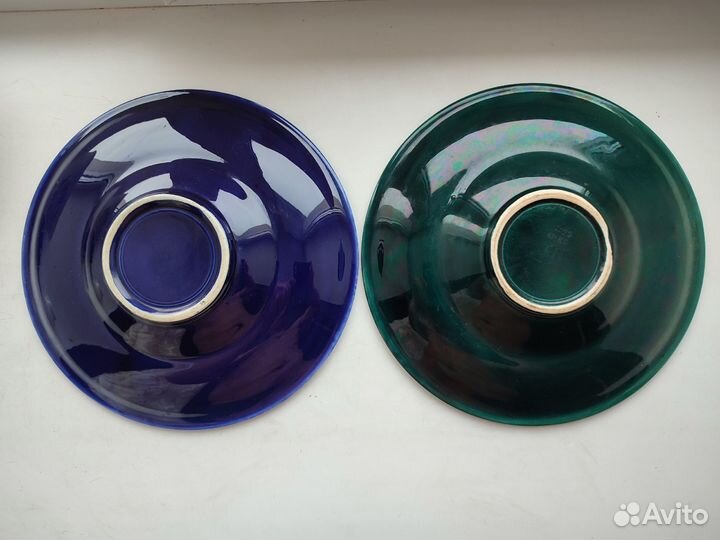 Блюдо, тарелка, сухарница фаянс зик Конаково