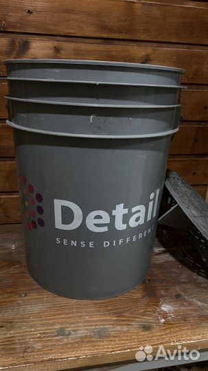 Ведро для мойки авто с фильтром Deteil