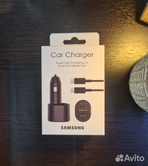 Автомобильное зарядное устройство Samsung 45W