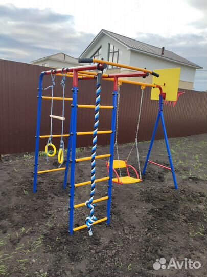 Детская площадка «Лайт» + щит и кольцо Россия