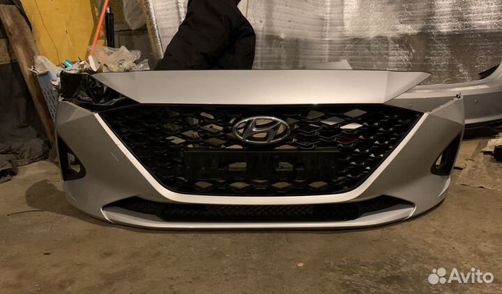 Бампер Hyundai Solaris 2 Рейсталинг 2020-2021