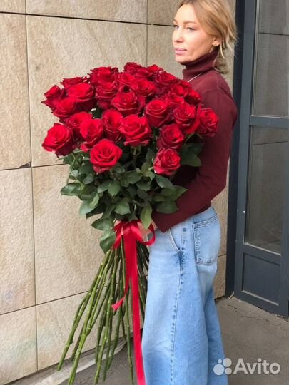 Букет цветов роз,розы гиганты 1-1,5метровые